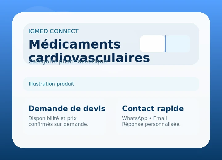 Cardiovascular medicines