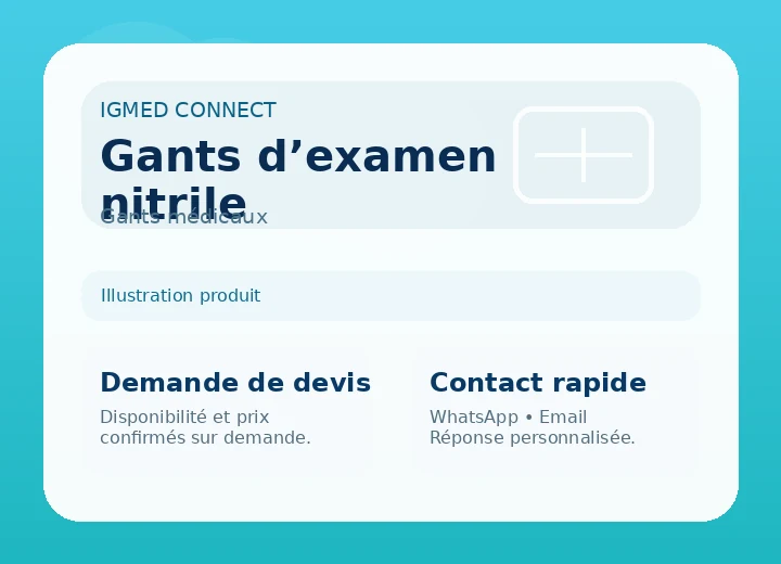 Gants d’examen nitrile
