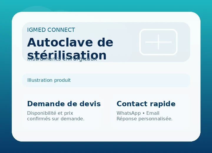 Autoclave de stérilisation